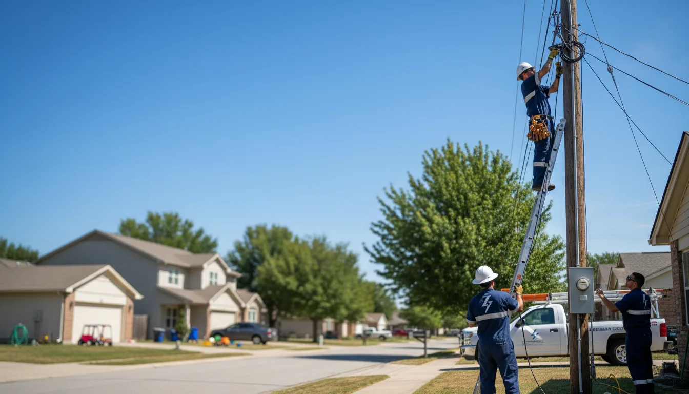 Residential electrician providing installation services in Francis Creek, WI